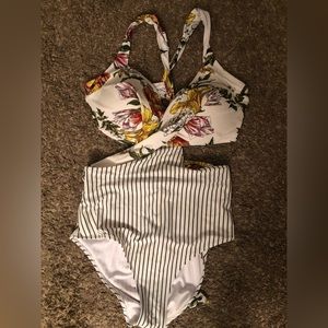 Cupshe wrap tie one piece swimsuit